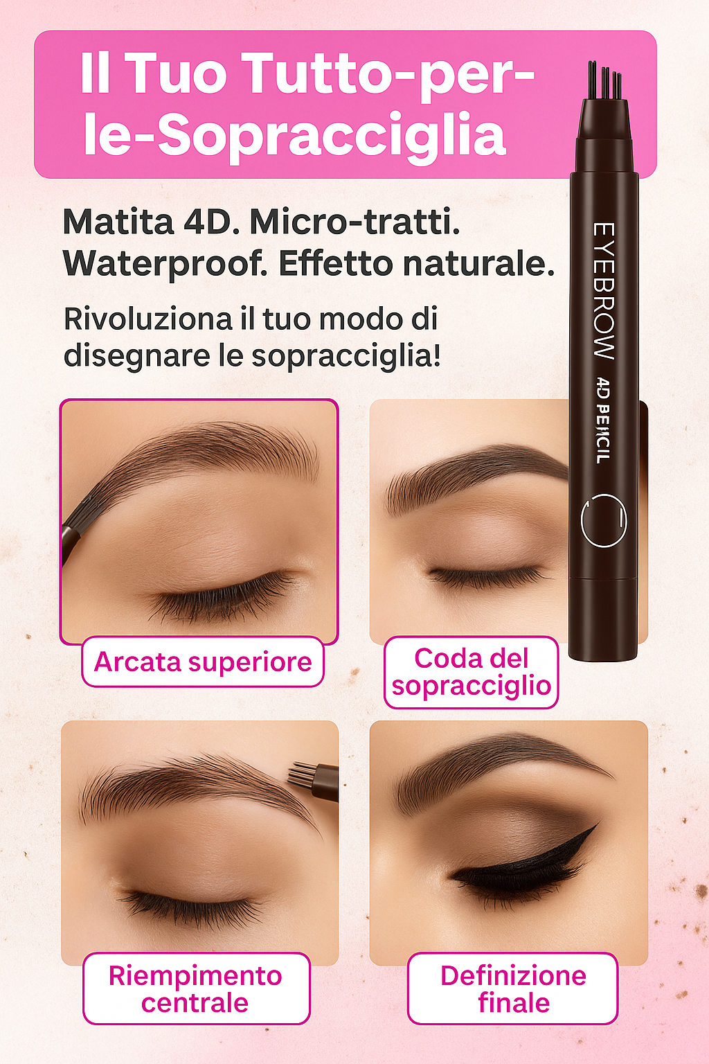 Kloé Doppio Beauty kit Pro - 15 matite Color Twist + 5 penne Micro Brow