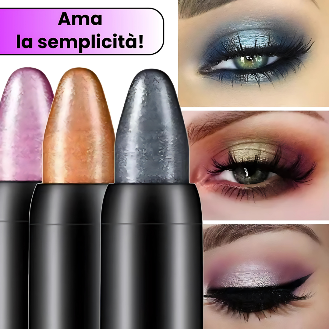 🔥 ColorTwist™: Set 15 Matite Occhi 5-in-1 Colorate & Glitter Waterproof
